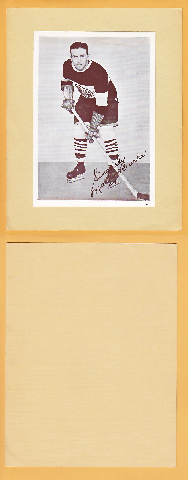 1935-40 CROWN BRAND PHOTO #69 MARTY BURKE photo